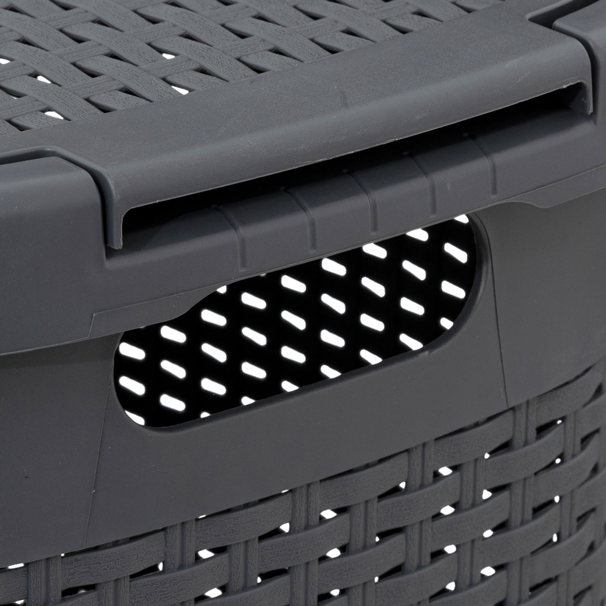 Καλάθι Απλύτων 60Lit (35 2X45X65 8) F-V Rattan Concrete 202408J Μπάνιο Καλάθια Spitishop