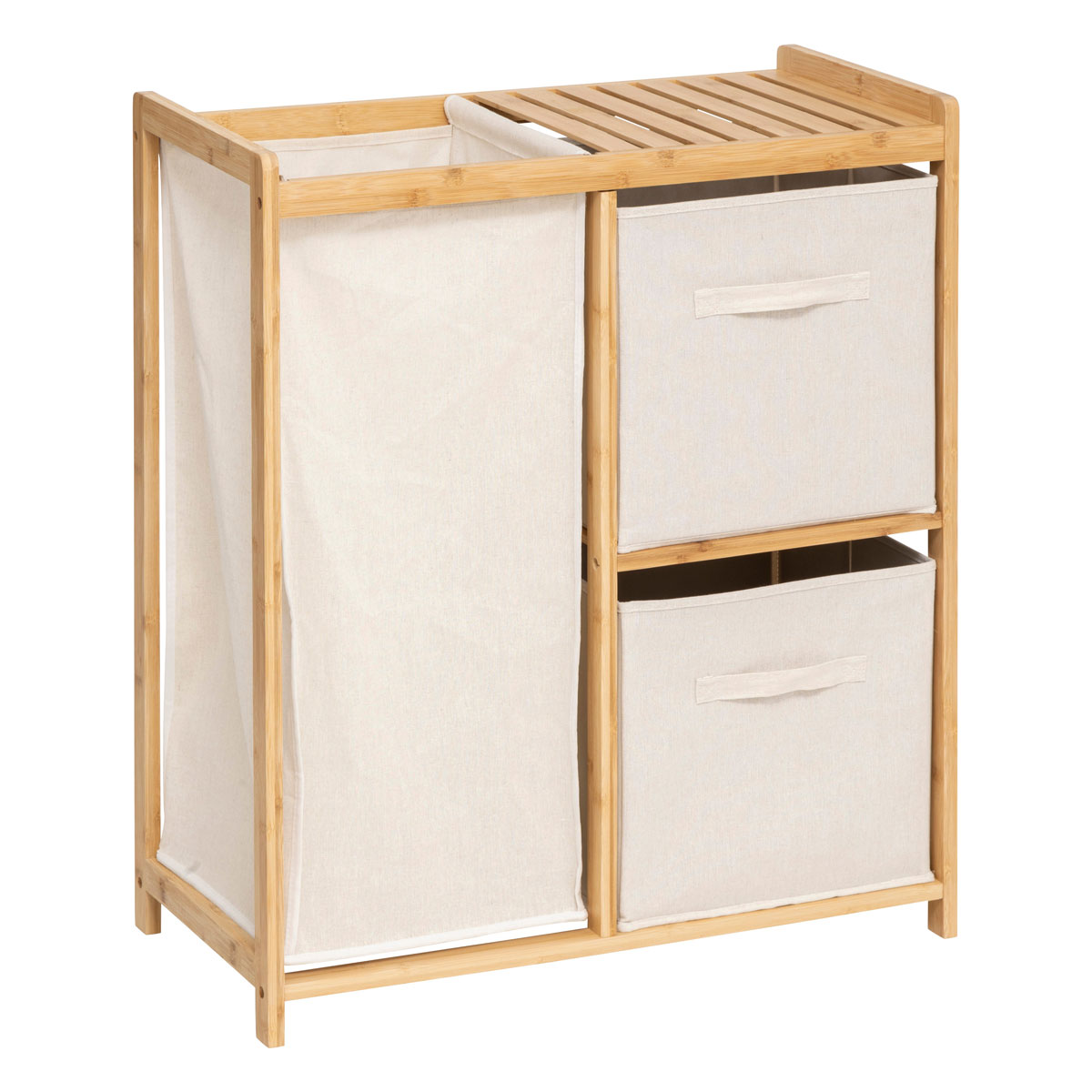 Καλάθι Απλύτων Με 2 Συρτάρια & Ράφι (66x33.3x78.5) F-V Tidy 204938