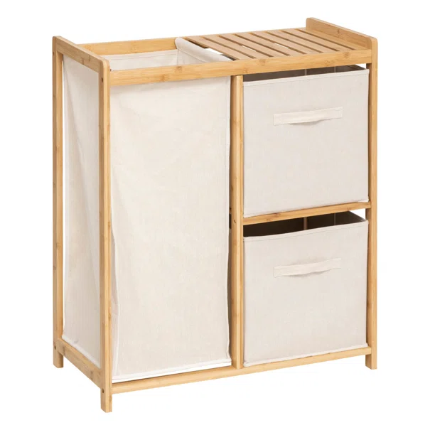 Καλάθι Απλύτων Με 2 Συρτάρια & Ράφι (66x33.3x78.5) F-V Tidy 204938