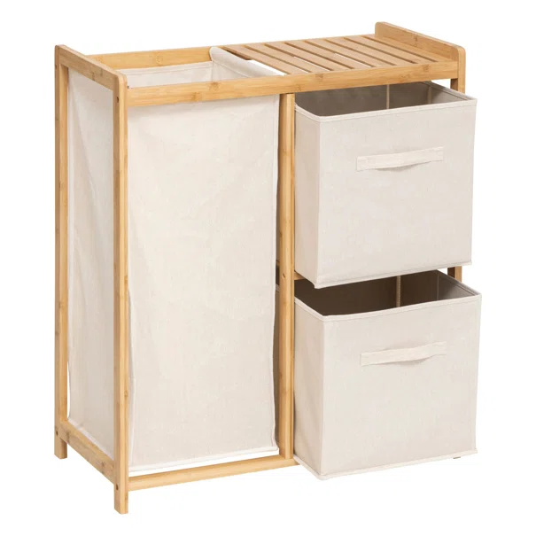 Καλάθι Απλύτων Με 2 Συρτάρια & Ράφι (66x33.3x78.5) F-V Tidy 204938