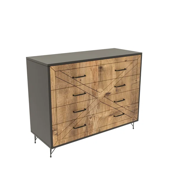 Συρταριέρα 4 Θέσεων (80x40x100) A-G Comfort 854KLN3401 Anthracite Oak