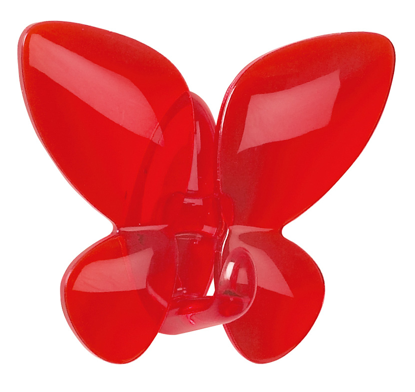 Κρεμαστράκι Αυτοκόλλητο Spirella Mariposa 05211.002 Κόκκινο