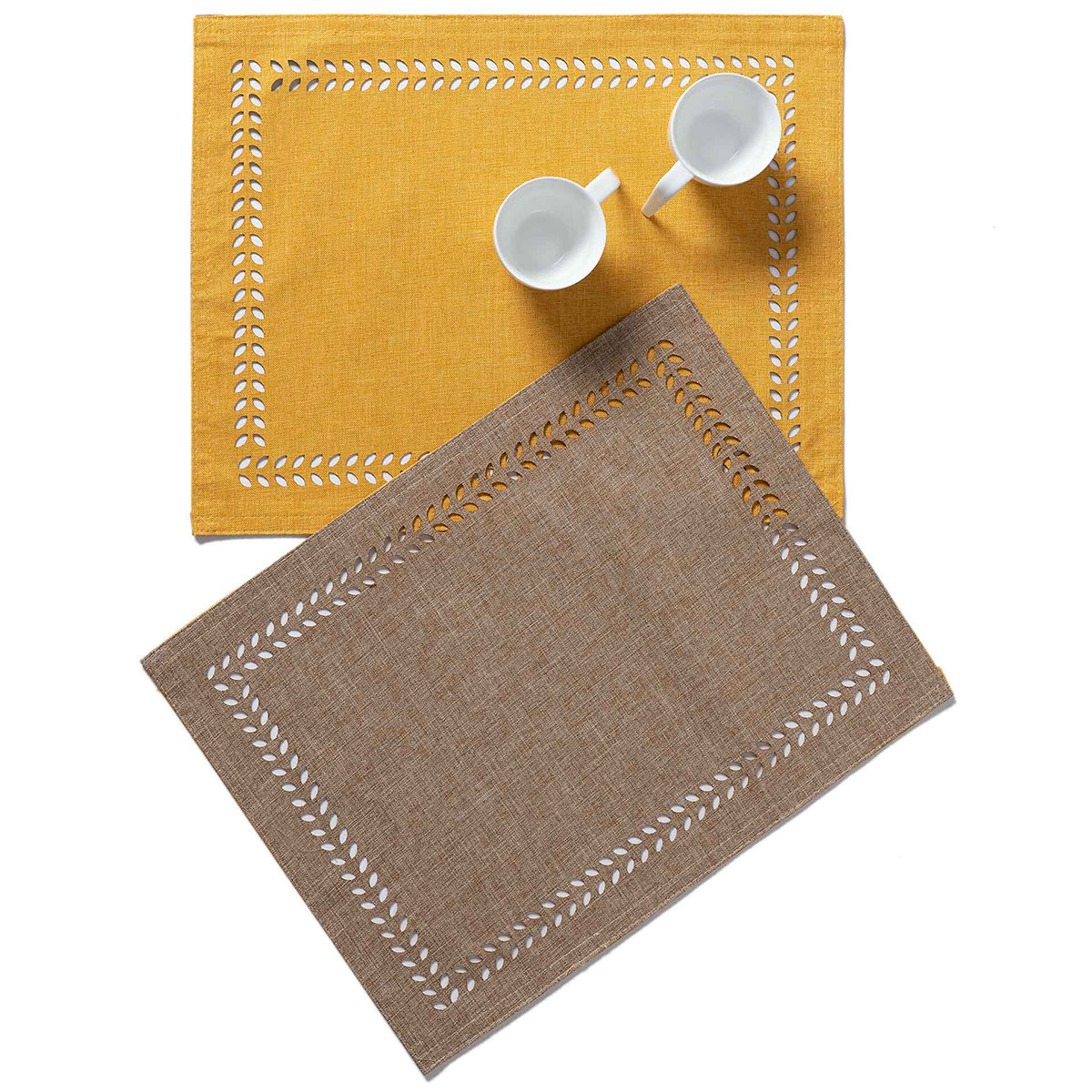 Σουπλά 2 Όψεων (35x45) Silk Fashion BG18 Yellow/Sand