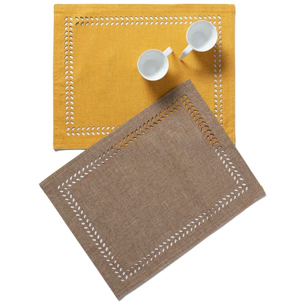Σουπλά 2 Όψεων (35x45) Silk Fashion BG18 Yellow/Sand