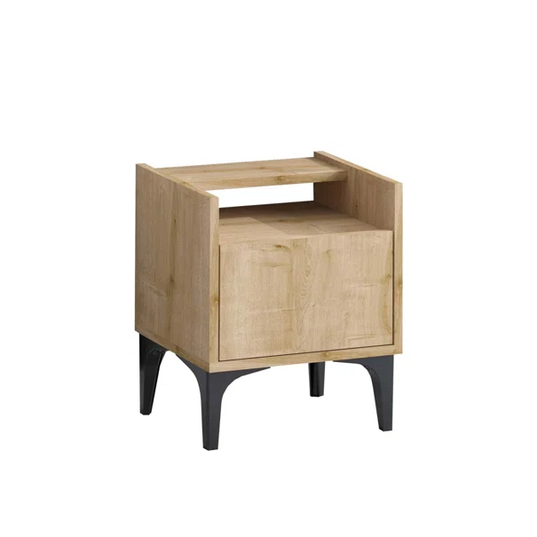 Κομοδίνο Με Ράφι & Ντουλάπι (40x35x50) A-G Zeze 393MRD1417 Oak
