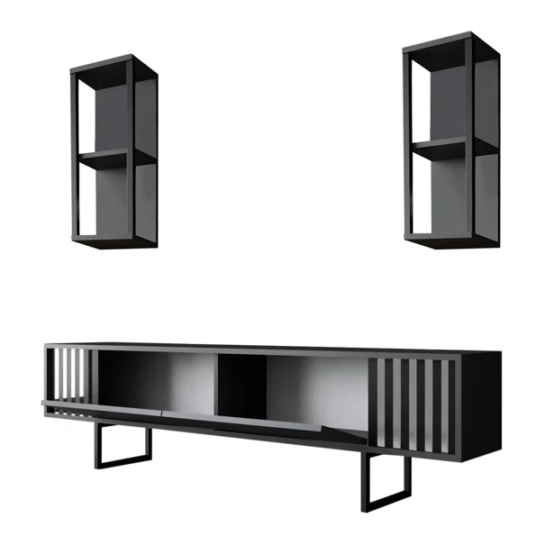 Σύνθετο Σαλονιού (180x30x48) A-G Chrome Line 618BLY1142 Anthracite