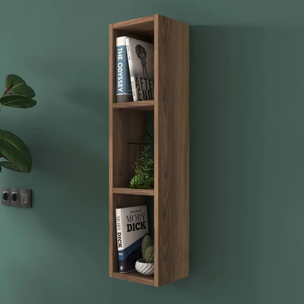 Βιβλιοθήκη Τοίχου 3 Θέσεων (22x18.5x90) A-G 893RAN2309 Walnut