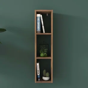 Βιβλιοθήκη Τοίχου 3 Θέσεων (22x18.5x90) A-G 893RAN2309 Walnut