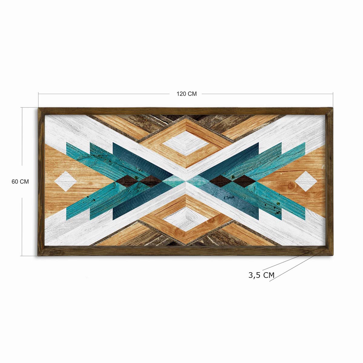 Πίνακας με Κορνίζα (120X60) A-G 820Evl4615 Tah042 Διακόσμηση Πίνακες & Κάδρα Τοίχου για Σαλόνι Spitishop