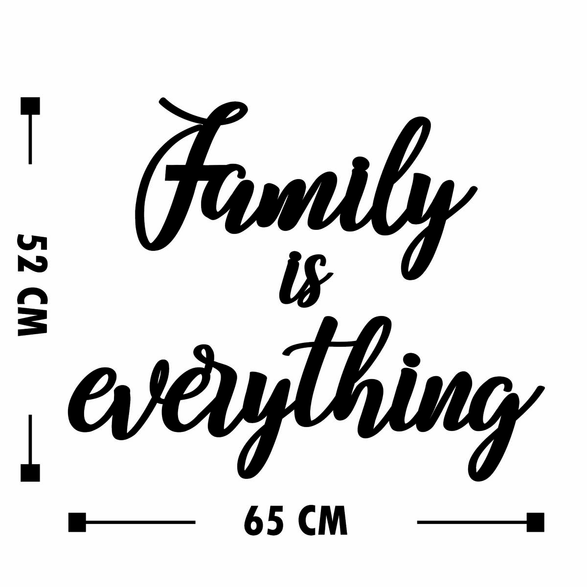 Διακοσμητικό Τοίχου (65X52) A-G Family Is Everything 576Skl1110 Διακόσμηση Διακοσμητικά Μοντέρνα Spitishop