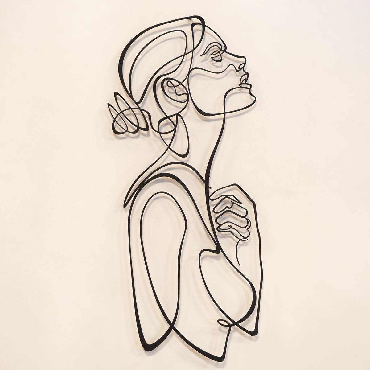 Διακοσμητικό Τοίχου (28X61) A-G Woman Silhouette 507Atp1145 Διακόσμηση Διακοσμητικά Μεταλλικά Spitishop