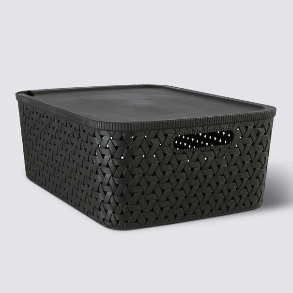 Καλάθι Αποθήκευσης (40x30.5x15) F-V Tressy Black 209336A