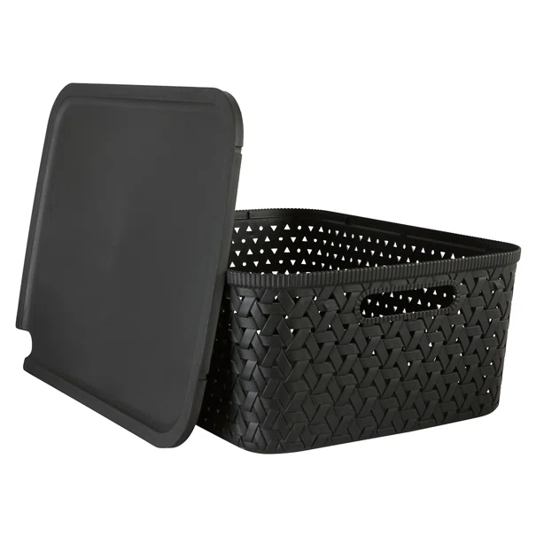 Καλάθι Αποθήκευσης (40x30.5x15) F-V Tressy Black 209336A