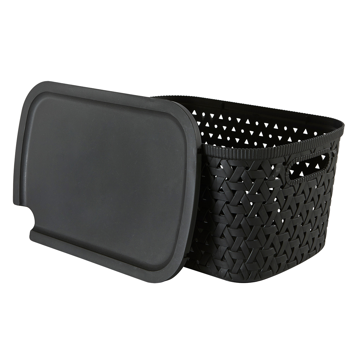 Καλάθι Αποθήκευσης (30x20x15.3) F-V Tressy Black 209335A