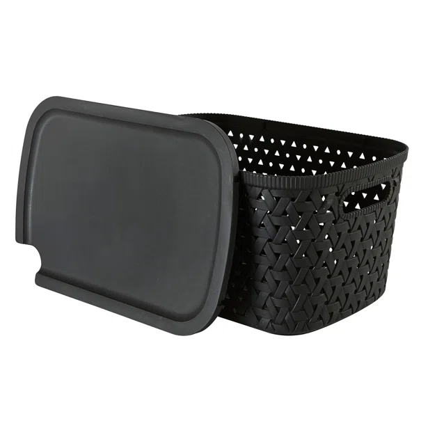 Καλάθι Αποθήκευσης (30x20x15.3) F-V Tressy Black 209335A
