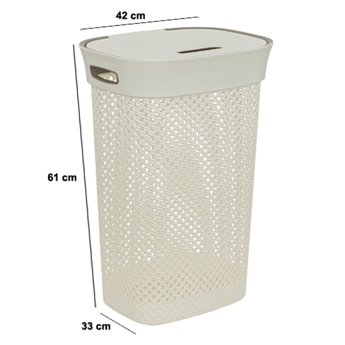 Καλάθι Απλύτων 60Lit (42X33X61) F-V Purl Lin 206738A Φοιτητικό Σπίτι Οικιακά Μπάνιου Spitishop
