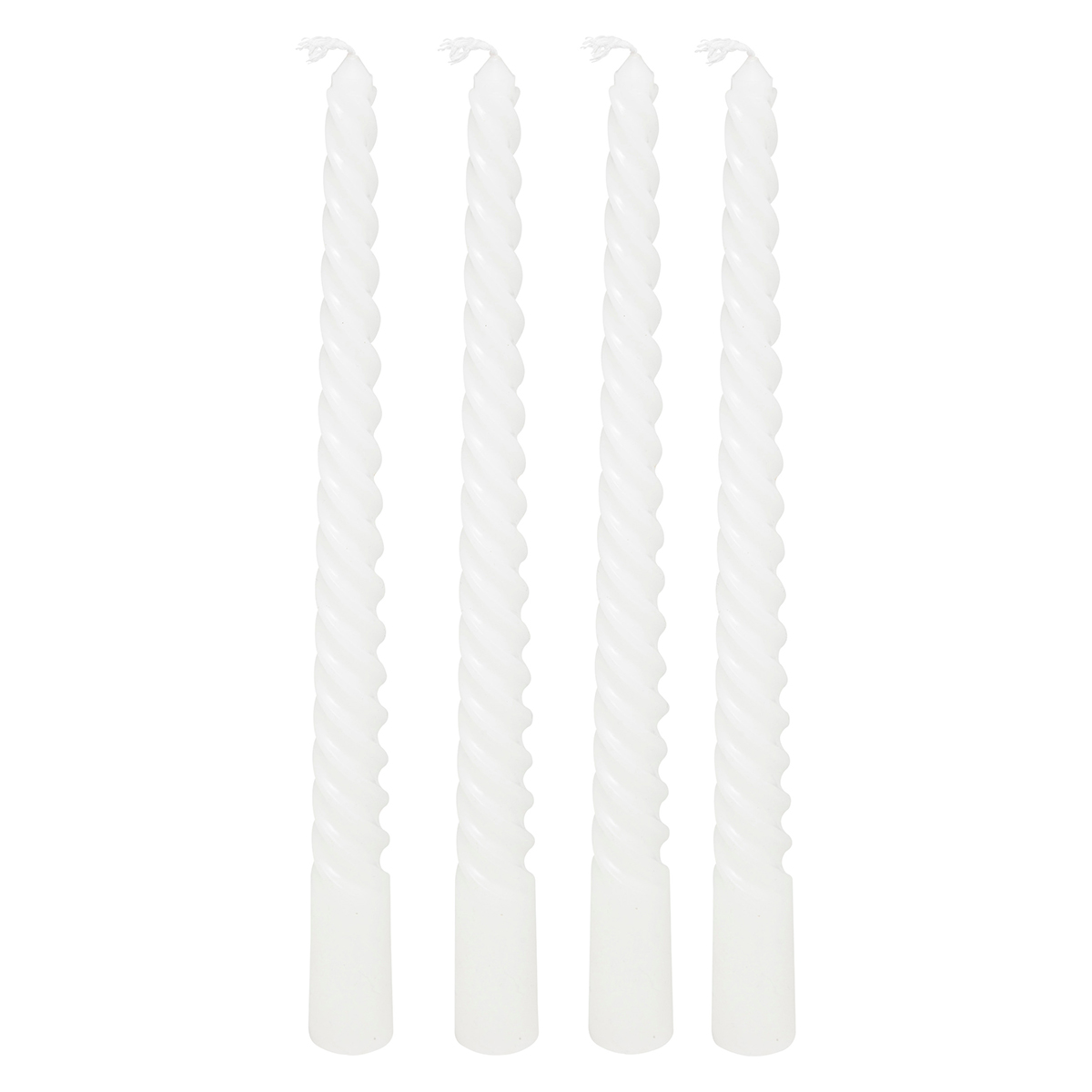 Κεριά Για Κηροπήγιο 25εκ. (Σετ 4τμχ) A-S Hugo Twist White 207036A