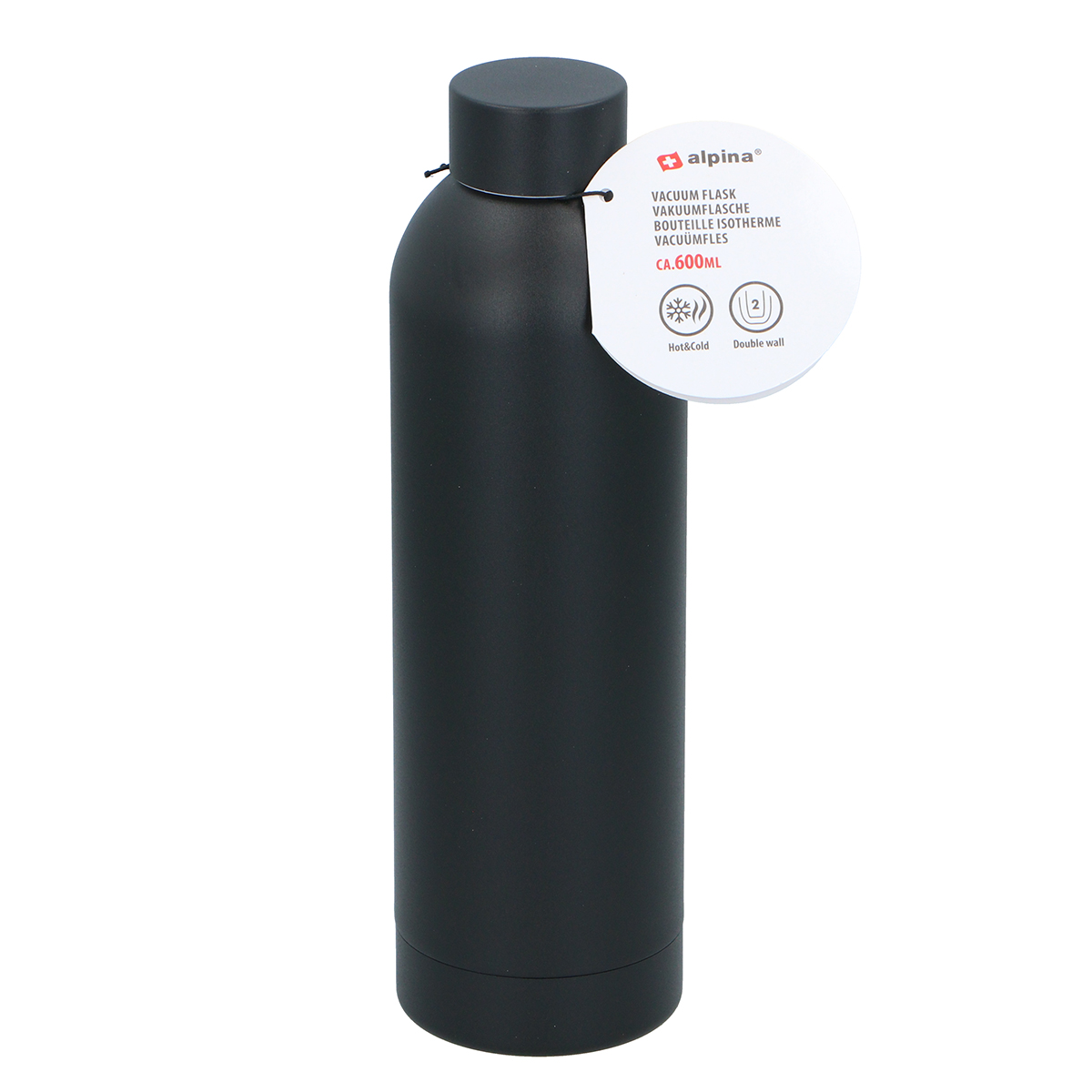 Μπουκάλι Θερμός 600ml Alpina 871125250676 Black