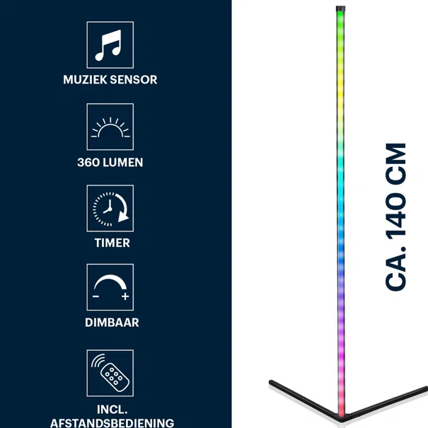 Μπάρα LED RGB 140εκ. Με Τηλεχειριστήριο Grundig 871125258815