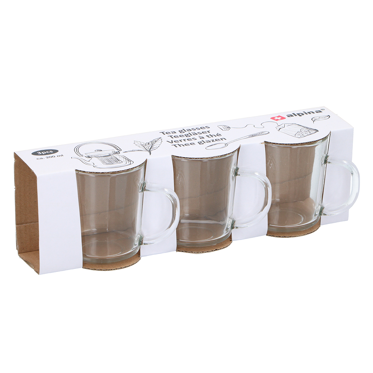 Κούπες 200ml (Σετ 3τμχ) Alpina 871125224175
