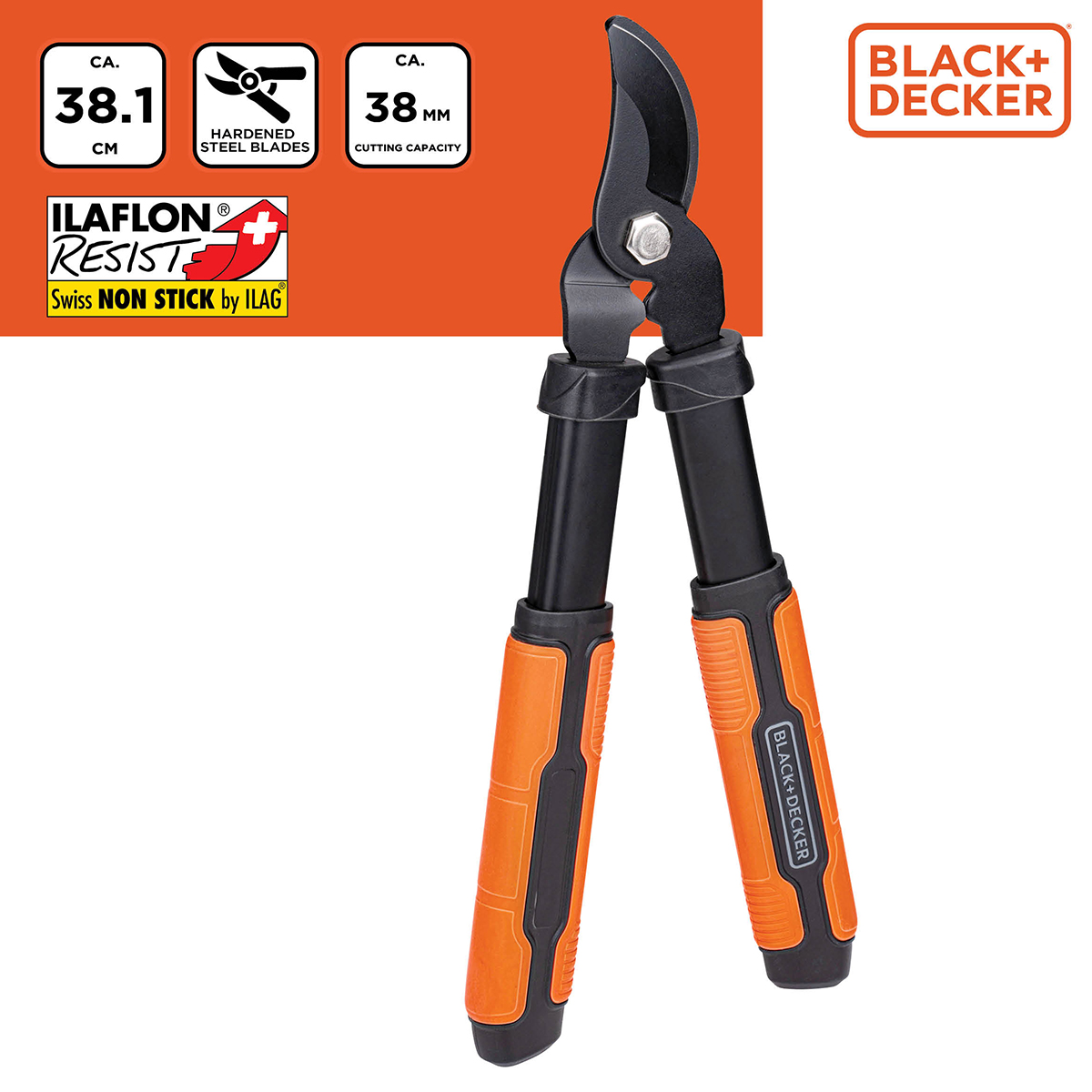Ψαλίδι Κλαδέματος 38εκ. Black+Decker 871125223451