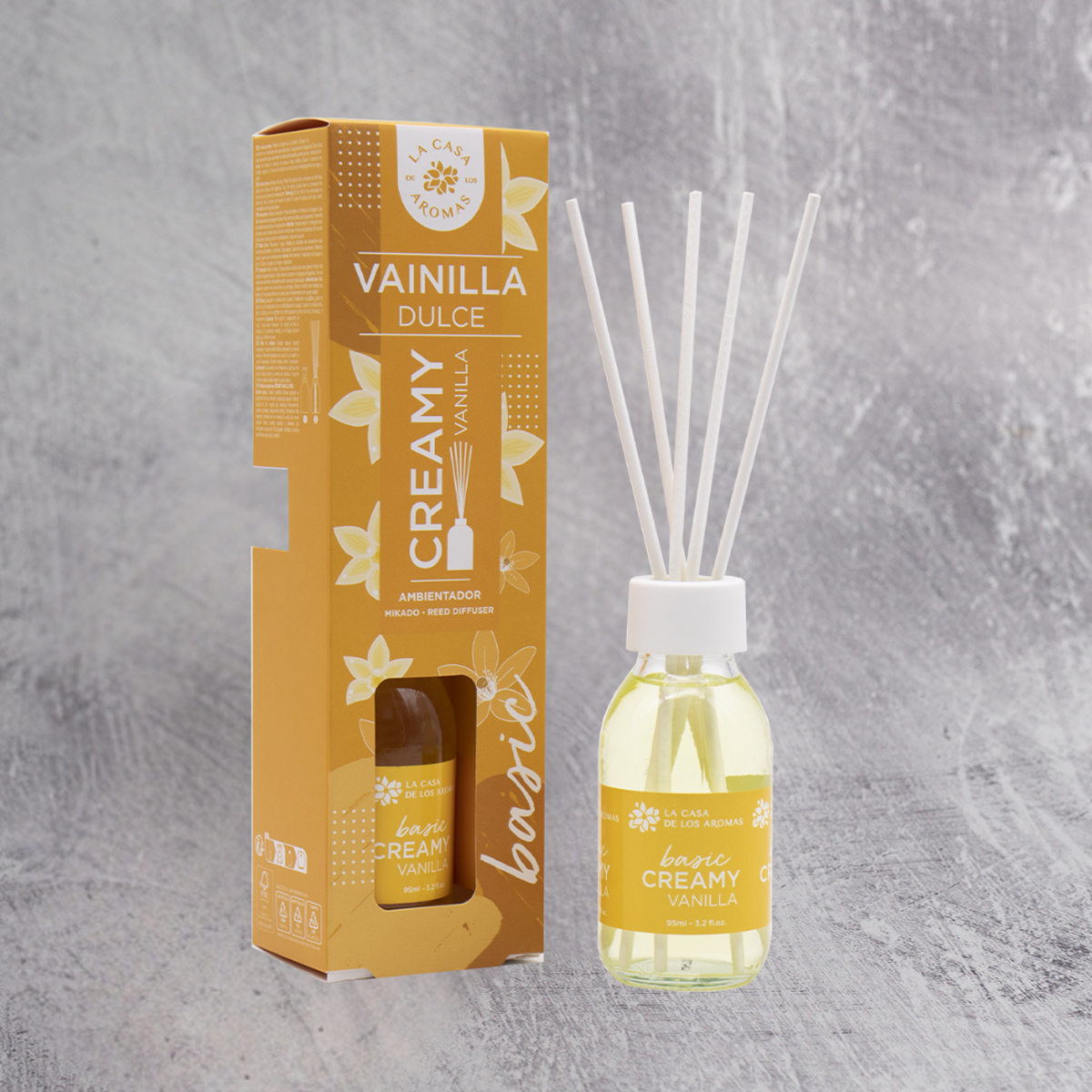 Αρωματικό Χώρου 95ml Με Στικς La Casa De Los Aromas 050399 Creamy Vanilla