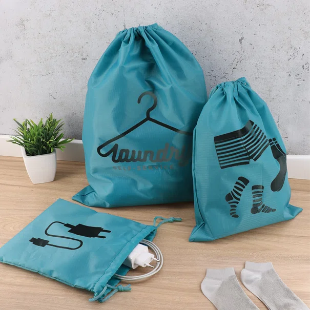 Θήκες Οργάνωσης Ταξιδίου (Σετ 3τμχ) T-D Drawstring Blue 20600119