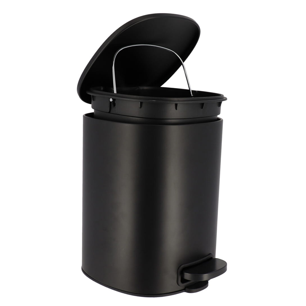 Κάδος Απορριμμάτων Μπάνιου (25.2x20x27) T-D 5lt Black 6535108