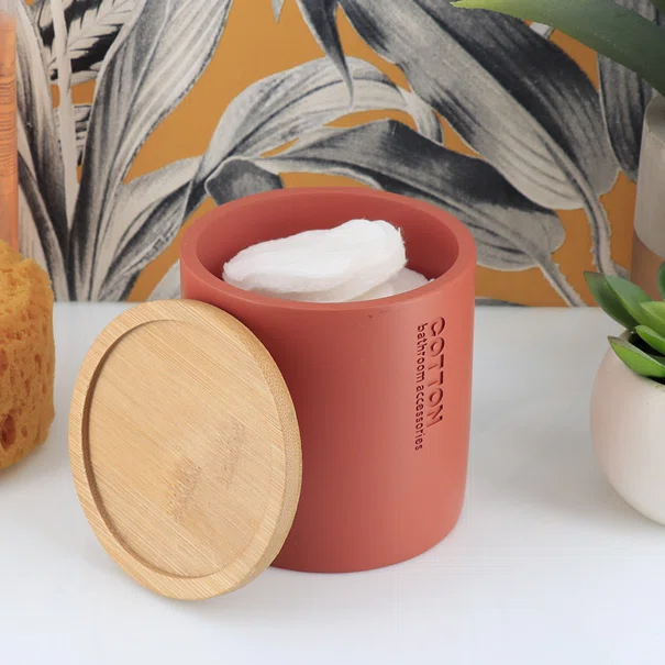 Βαμβακοθήκη (Φ9.5x11) T-D Terracotta/Bamboo 67101125