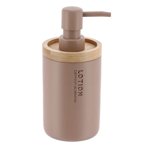 Dispenser Μπάνιου 280ml (Φ7.5x17)T-D Cappuccino/Bamboo 62101166