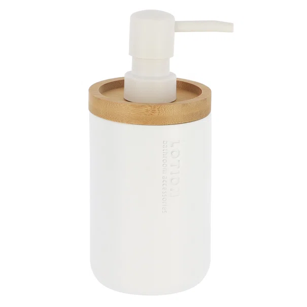 Dispenser Μπάνιου 280ml (Φ7.5x17) T-D White/Bamboo 62101210