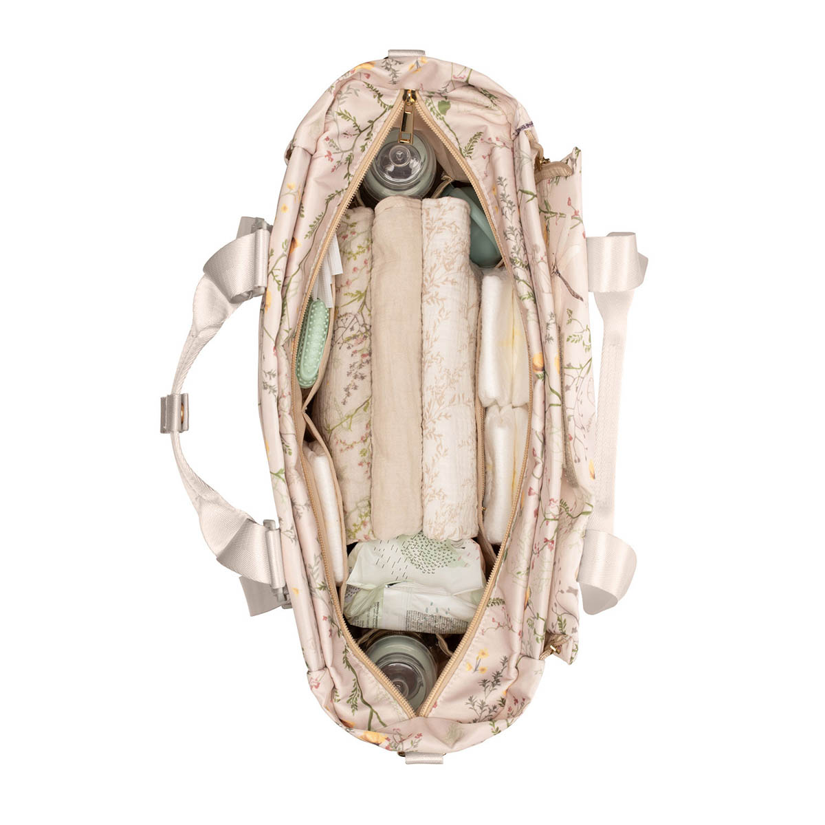 Τσάντα Αλλαξιέρα (43X17X35) Kikka Boo Florence Secret Garden Beige Βρεφικά Τσάντες Αλλαξιέρες - Νεσεσέρ Spitishop