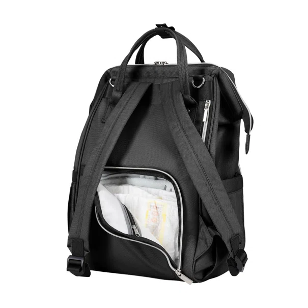 Τσάντα Αλλαξιέρα Backpack (32x18x41) Kikka Boo Siena Black - Silver 2025