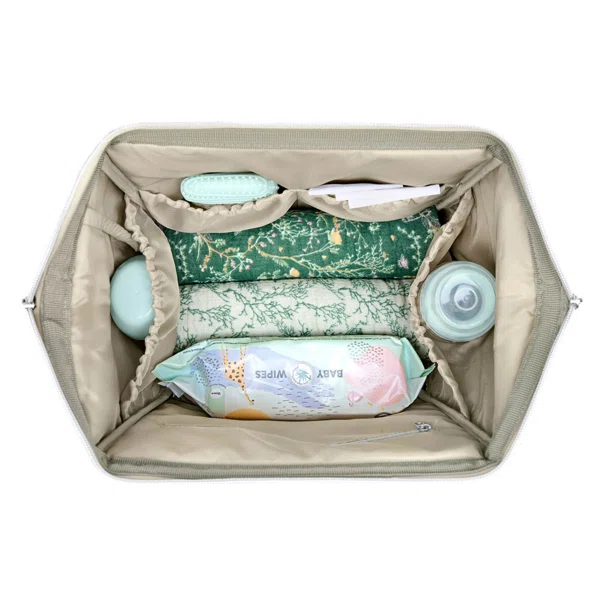 Τσάντα Αλλαξιέρα Backpack (30x24x45) Kikka Boo Siena Luxe Secret Garden Deep Green