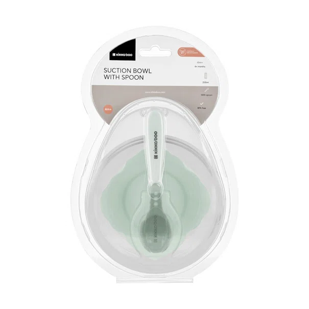 Φαγητοδοχείο & Κουτάλι 250ml Kikka Boo Mint