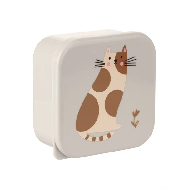 Φαγητοδοχεία (Σετ 4τμχ) Kikka Boo Kitty Cat Grey