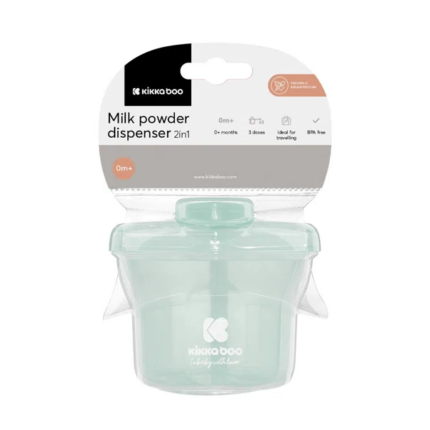 Δοσομετρητής Σκόνης Γάλακτος 3 Θέσεων Kikka Boo 2in1 Mint