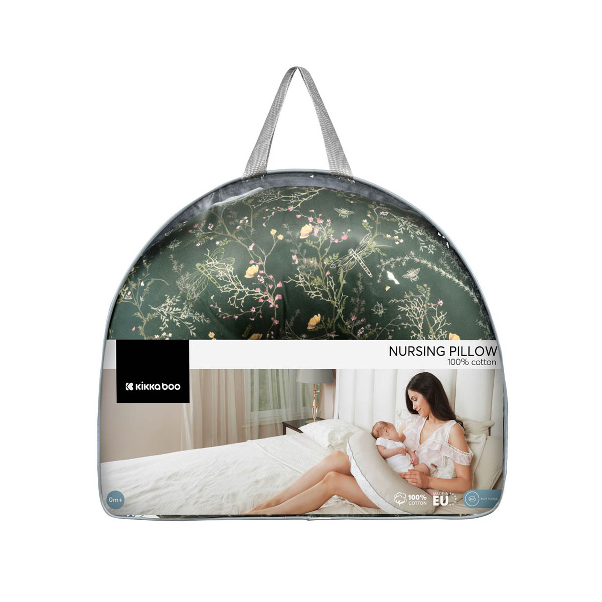 Μαξιλάρι Θηλασμού Kikka Boo Secret Garden Green Βρεφικά Μαξιλάρια Spitishop