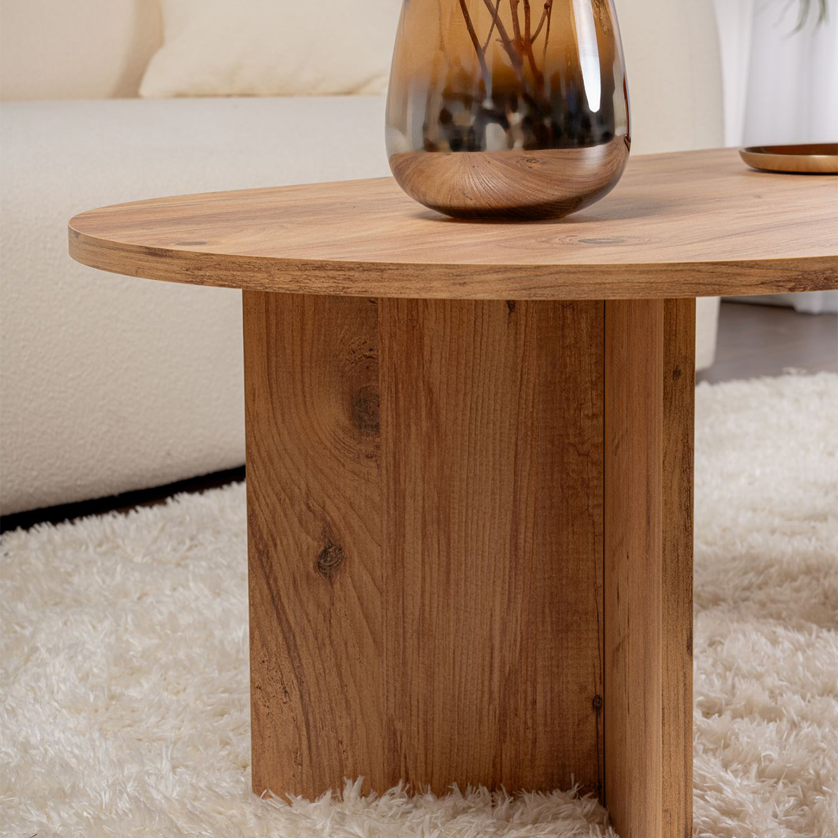 Τραπέζι Σαλονιού (119X60X40) A-G Sable 909Nrd1102 Atlantic Pine Έπιπλα Τραπεζάκια Μέσης Spitishop