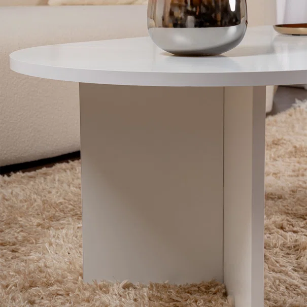 Τραπέζι Σαλονιού (119x60x40) A-G Sable 909NRD1108 White