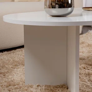 Τραπέζι Σαλονιού (119x60x40) A-G Sable 909NRD1108 White