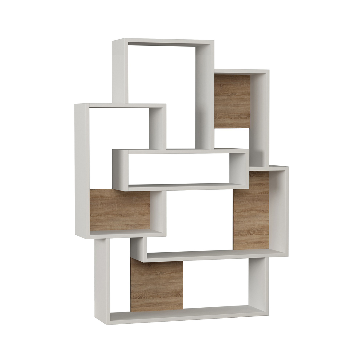 Ραφιέρα Δαπέδου 6 Θέσεων (101X22X132) A-G Barce 855Dte3690 White Oak Έπιπλα Βιβλιοθήκες - Ραφιέρες Spitishop