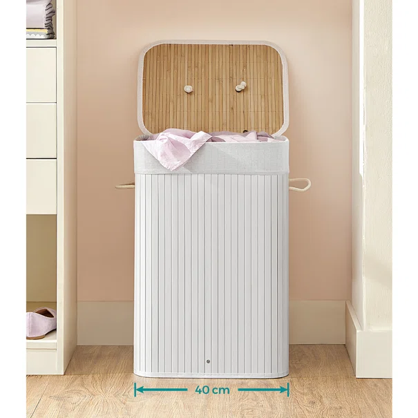 Καλάθι Απλύτων 72Lit (40x30x61) Songmics LCB010W01V1