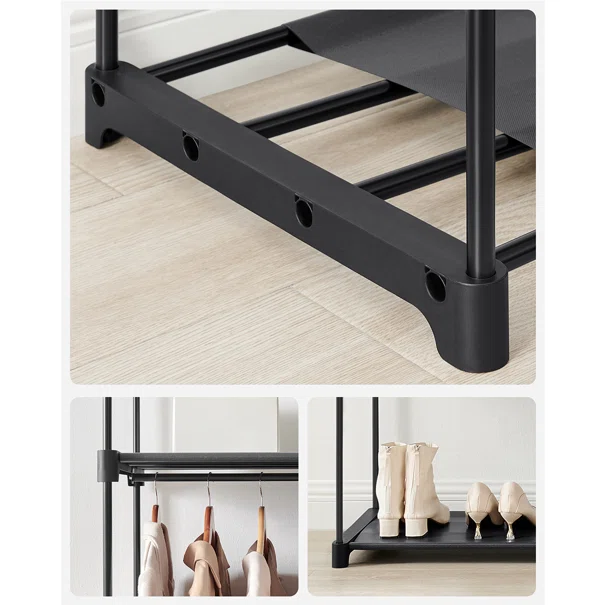 Υφασμάτινη Ντουλάπα (140x43x174) Songmics RYG02BK