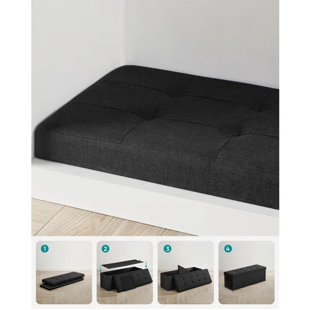 Ταμπουρέ Με Αποθηκευτικό Χώρο (110x38x38) Songmics LSF077B01V1