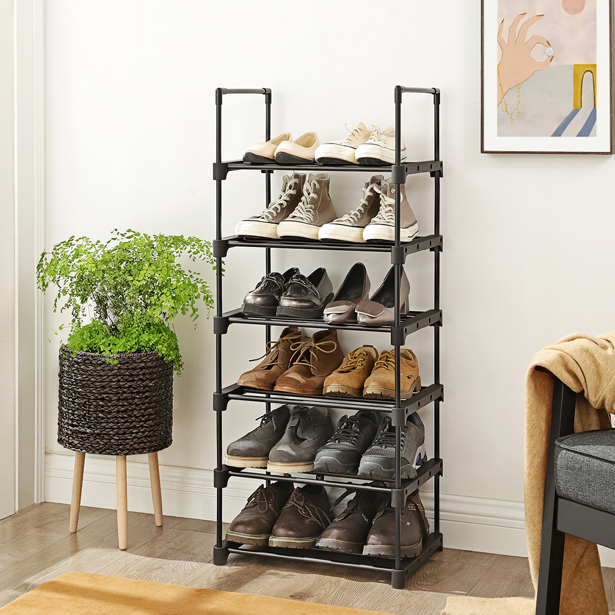 Παπουτσοθήκη 12 Θέσεων (45x30x106) Songmics LSA23BK