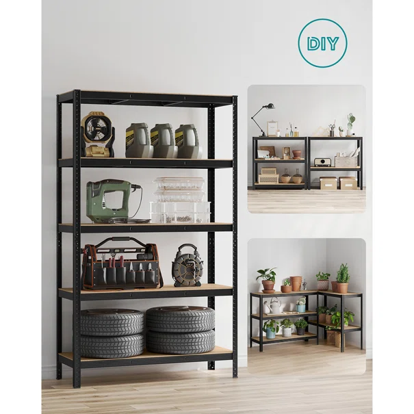 Μεταλλική Ραφιέρα Δαπέδου 5 Θέσεων (120x60x200) Songmics GLR060B01
