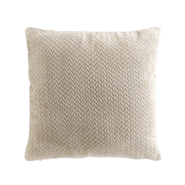 Διακοσμητικό Μαξιλάρι Βελουτέ (45x45) L-C Flanela Beige 1612757