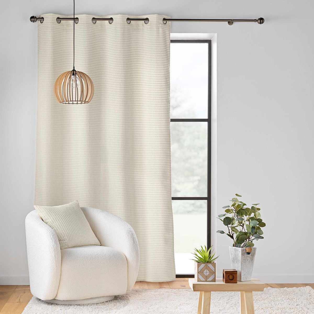 Διακοσμητικό Μαξιλάρι Βελουτέ (45X45) L-C Swing Naturel 1612771 Λευκά Είδη Σαλονιού Μαξιλάρια Διακοσμητικά Τετράγωνα Spitishop