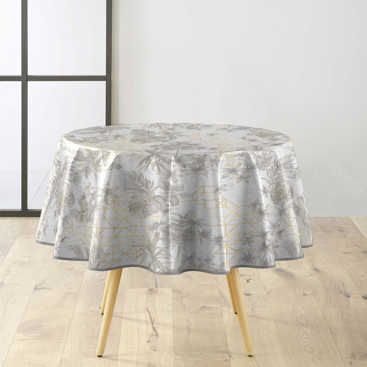 Πλαστικό Τραπεζομάντηλο Ροτόντα (Φ160) L-C Coconut Gris 1710855